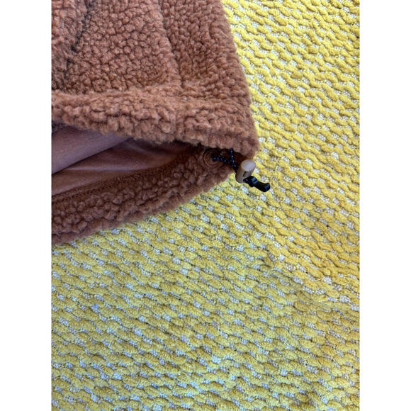 Alpine Design Women's Brown Fleece Pullover Jacket with Snap Buttons Size Medium - Picture 8 of 8